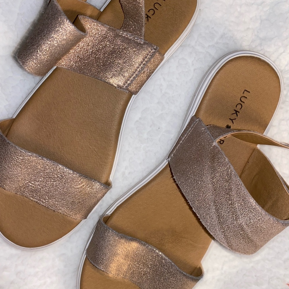 gold sandals